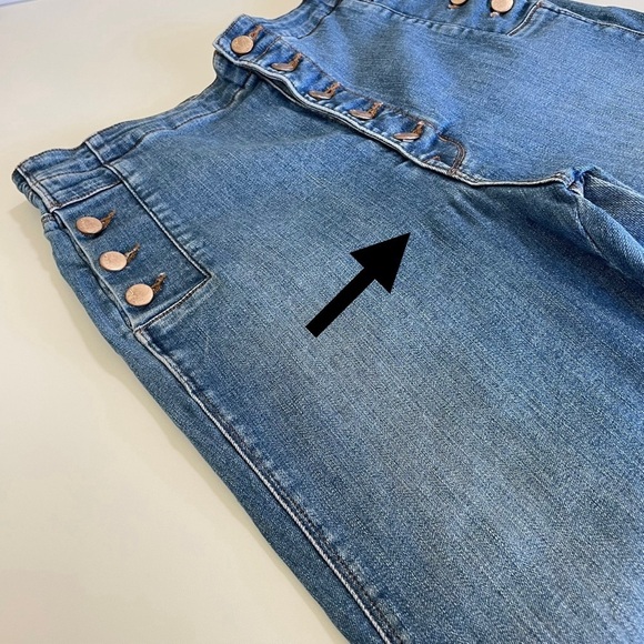 J Brand Natasha Sky High Crop Skinny Jean Button Front Stretch Denim Lovesick 31 - Picture 15 of 16